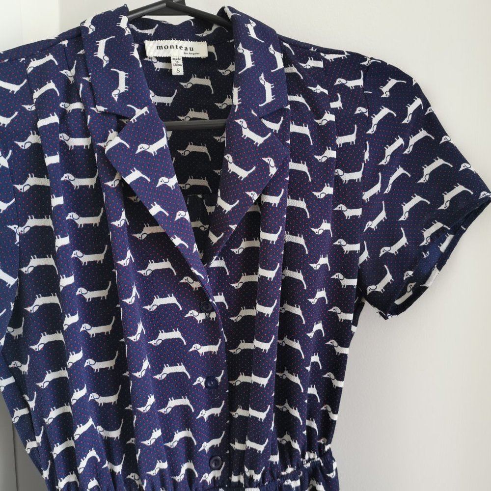 Women's Dachshund Print Dress